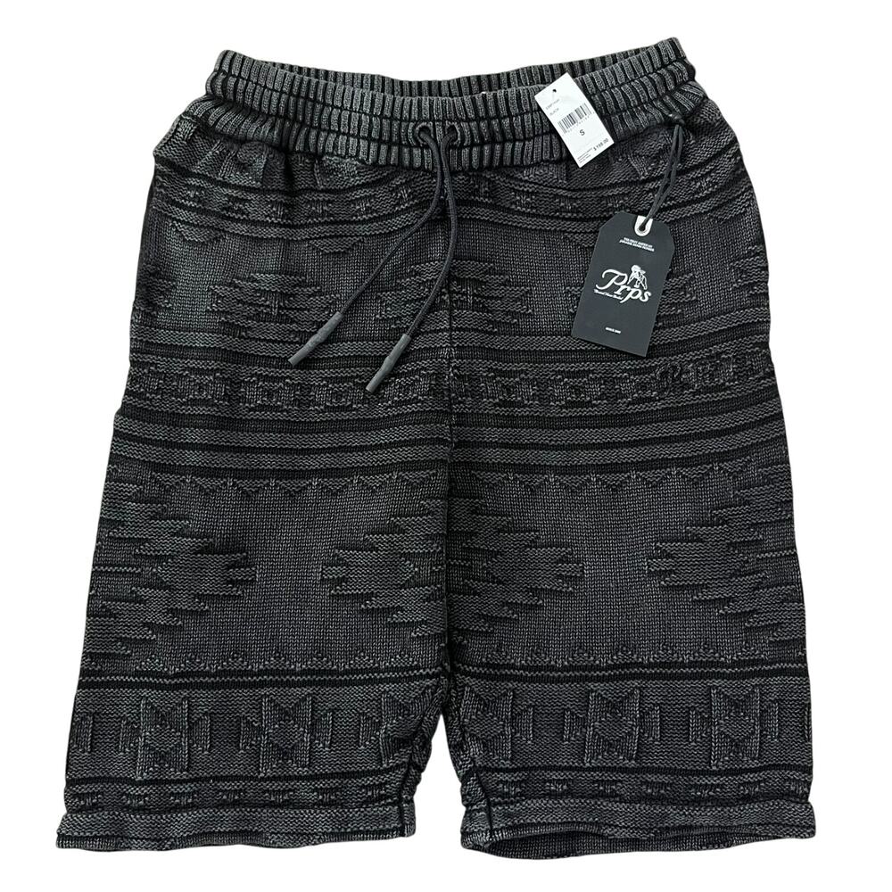 NWT Prps Mens Lilith Knit Shorts Black Size Small